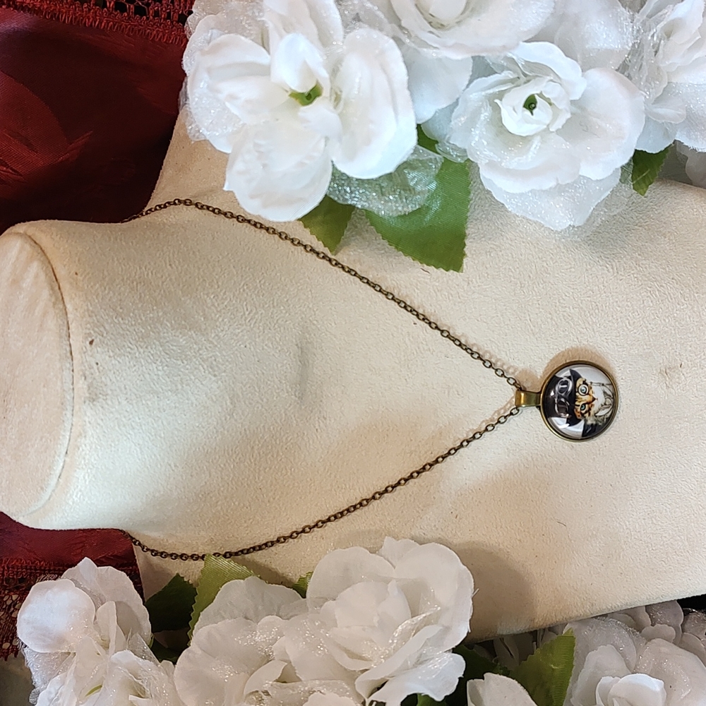 Steampunk Kitty Necklace